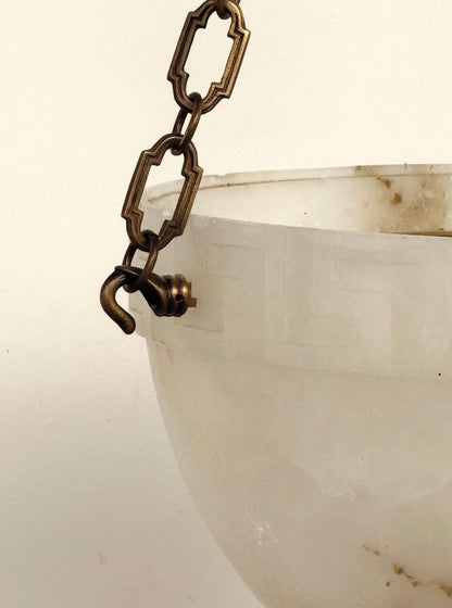 Marble Ceiling lampshade with iron hanging