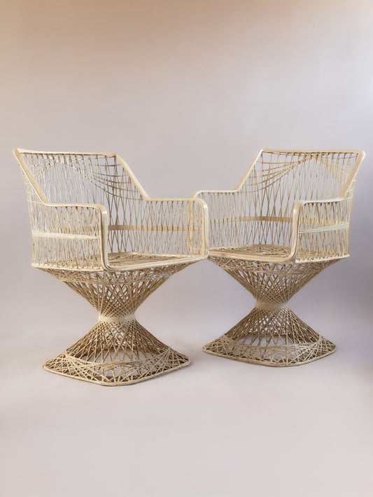 Pair Mid-Century Russell Woodard Arm Chairs