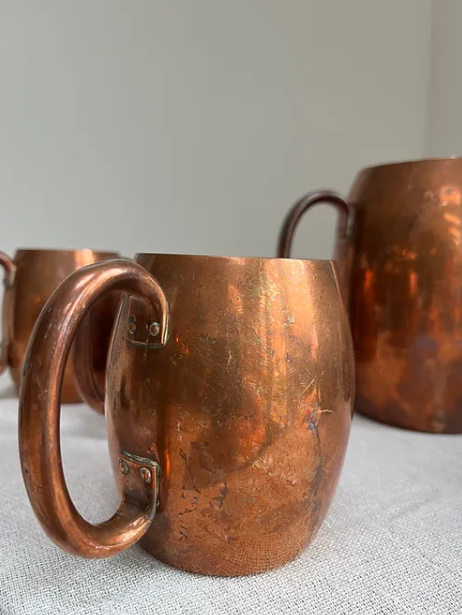 Mid-Century Copper Drinks Set