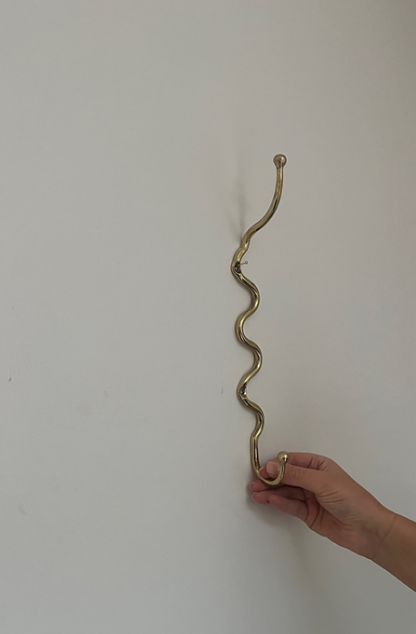 Maud Vaughan Meander Hook Brass