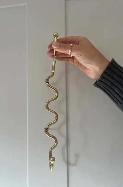 Maud Vaughan Meander Hook - Brass