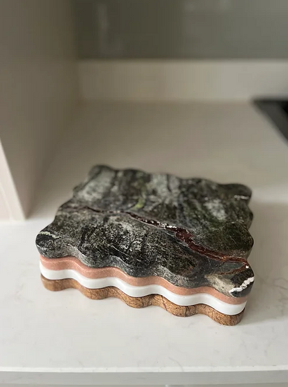Marble Ondulato Tray 