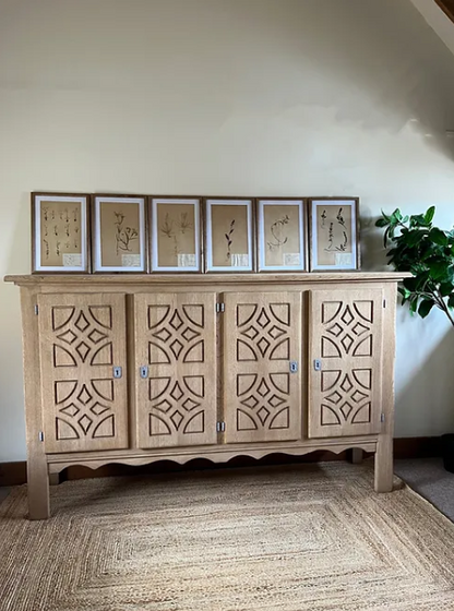 Vintage Swedish Oak Sideboard