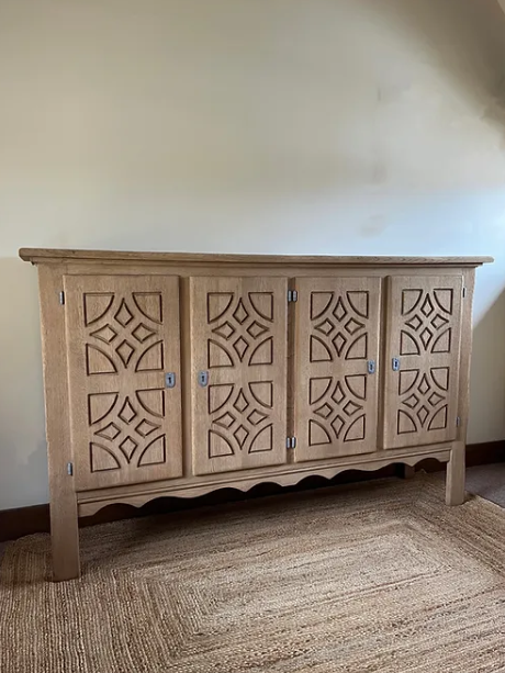 Vintage Swedish Oak Sideboard