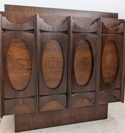 Pair of Midcentury Brutalist Cabinets by Tobago, Canada.