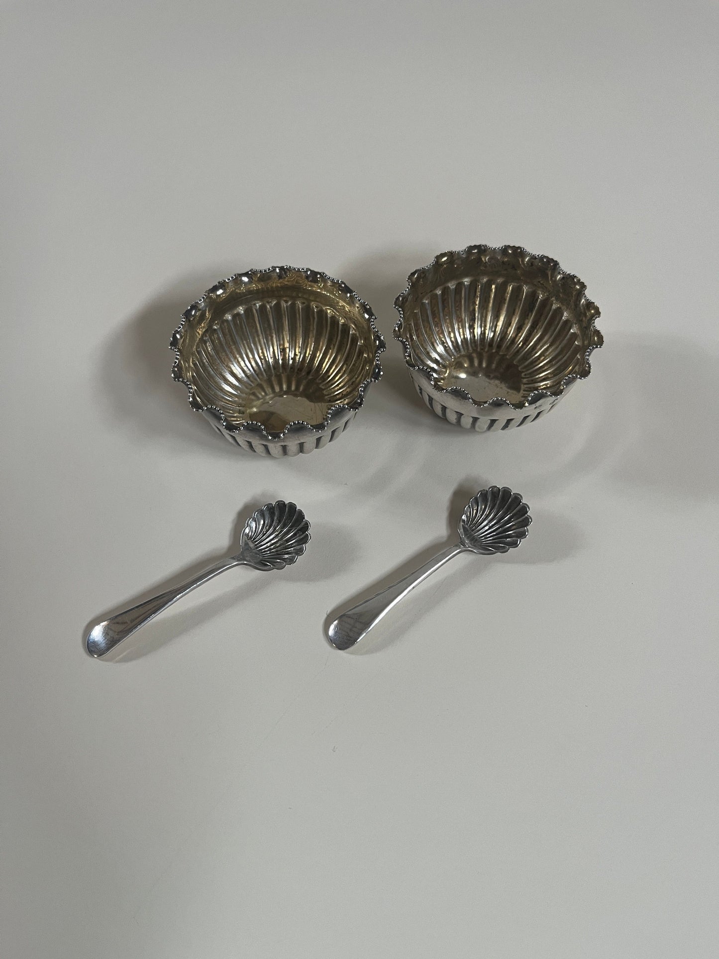 Pair of Silver Plate Salts by Mappin and Webb